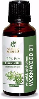 Wormwood Oil (Artemisia Absinthium) Essential Oil 100% Pure Natural Undiluted Uncut Therapeutic Grade Oil 0.50 OZ
