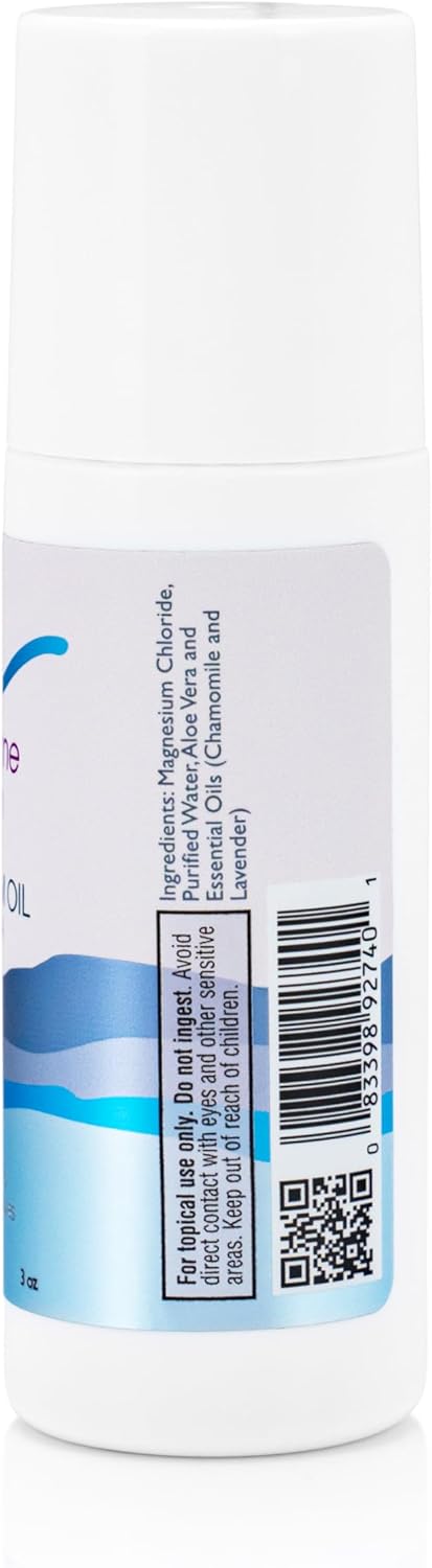 MagneCalm Roll-On with Lavender & Chamomile - Soothing Magnesium, 3 oz