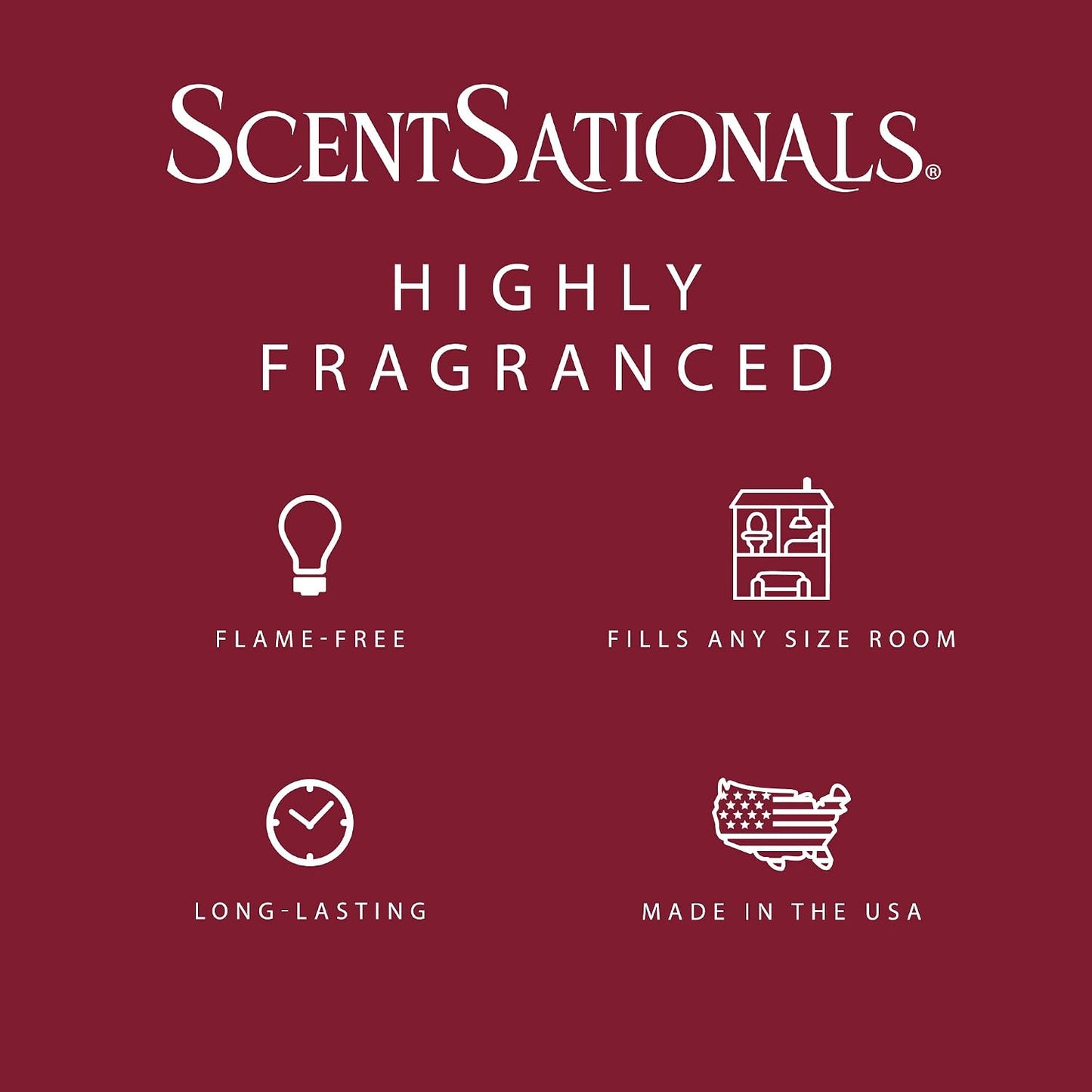 Scentsationals Sugared Cranberries Scented Wax Melts - Cranberry, Apple, & Orange Zest, 10oz (24 Cubes)
