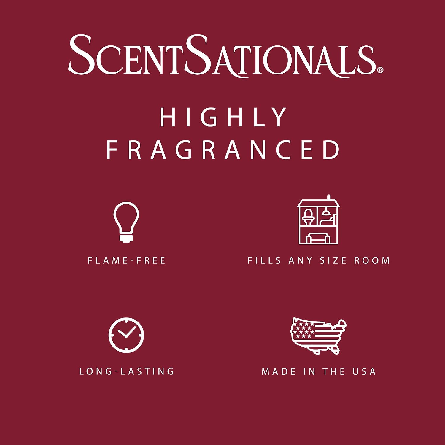 Scentsationals Sugared Cranberries Scented Wax Melts - Cranberry, Apple, & Orange Zest, 10oz (24 Cubes)