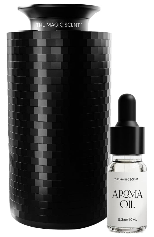 The Magic Scent Mini Car Diffuser - Waterless Scent Machine for Home & On-The-Go - Intensity Control & Timer - Waterless Oil