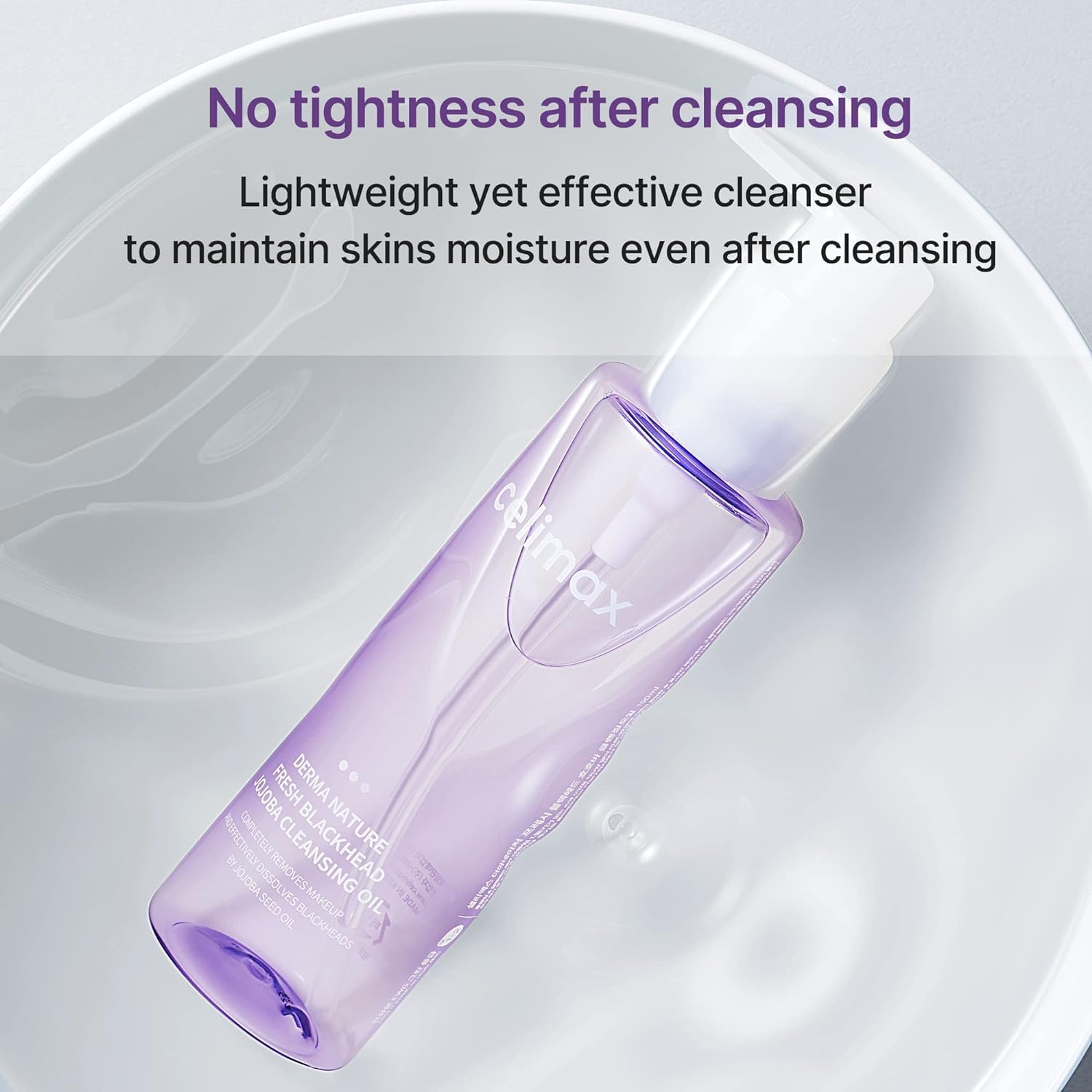 celimax Derma Nature Fresh Blackhead Jojoba Cleansing Oil | Light & Non-Greasy Daily Makeup Remover, Facial Cleanser, Clogged Pore & Blackheads Removal, Deep Cleansing,150ml