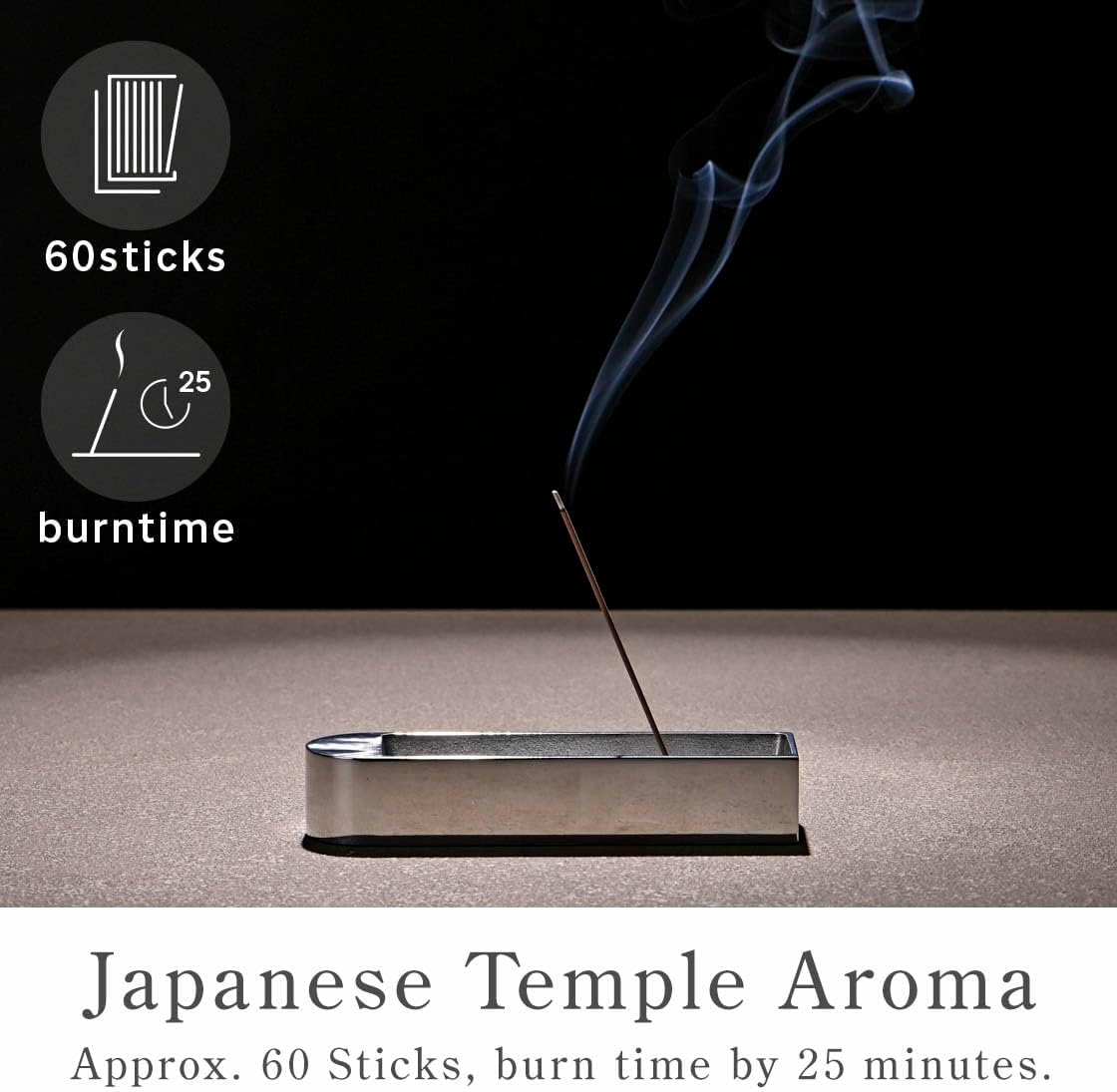 なごみ工房 Kyoto Osmanthus Incense Sticks - Japanese Temple Aroma, Ideal for Relaxation & Meditation, Approx. 60 Sticks (0.044 Pounds) - Premium Quality Incense for Spiritual & Home Use Nagomikobo