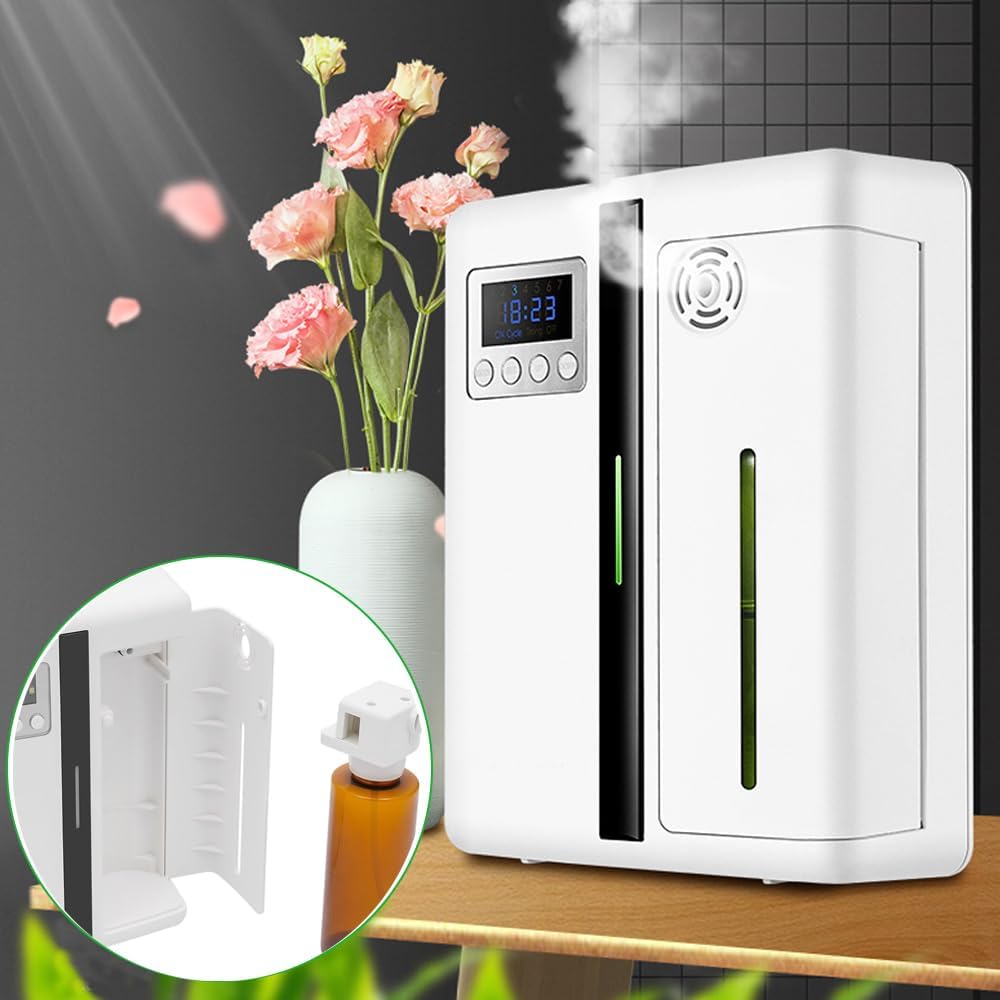 Home Hotel Aroma Fragrance Machine Scent Diffuser 200ml Aroma 360 Waterless Diffuser Essential Oil Diffuser Air Diffuser Hotel Collection Diffuser Smart Scent Air Machine for Home Hotel