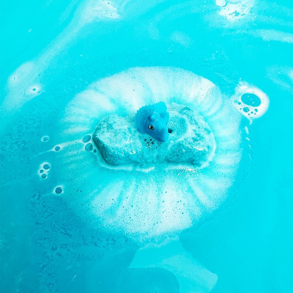 Zimpli Kids Large Dino Surprise Bath Bomb, 1 of 6 Surprise Dinosaur Toys to Collect, One per Baff Bomb, Mystery Toys for Boys & Girls, Collectable Gifts for Kids Aged 3 and up