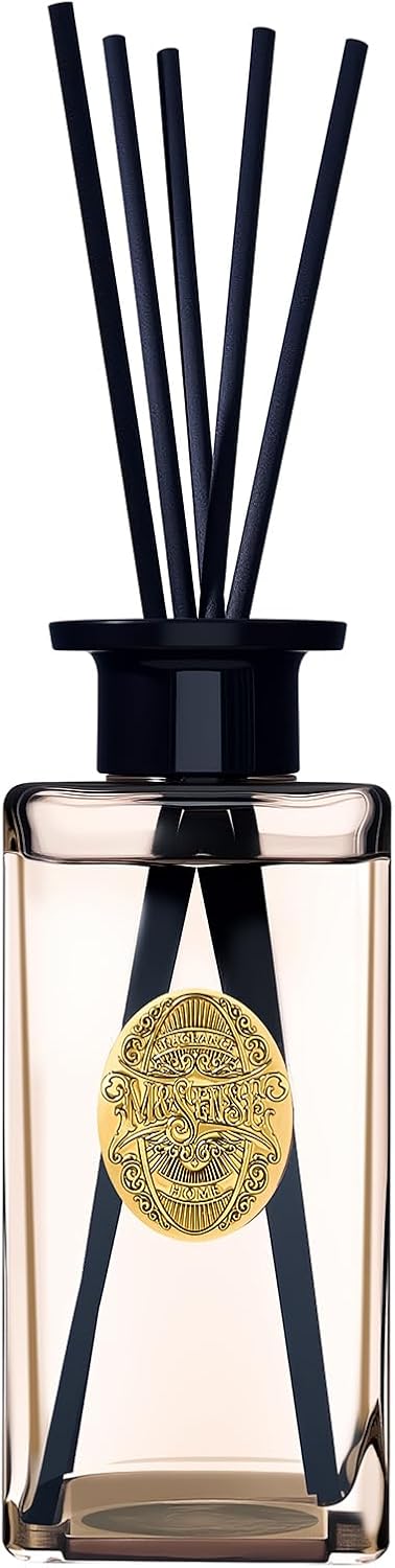 M&SENSE 10.14 oz Large Reed Diffuser Set | Fresh Grapefruit Scent Home Oil Diffuser with Sticks |Hotel Collection Non-Toxic Essential Oil |for Bedroom Bathroom Living Room