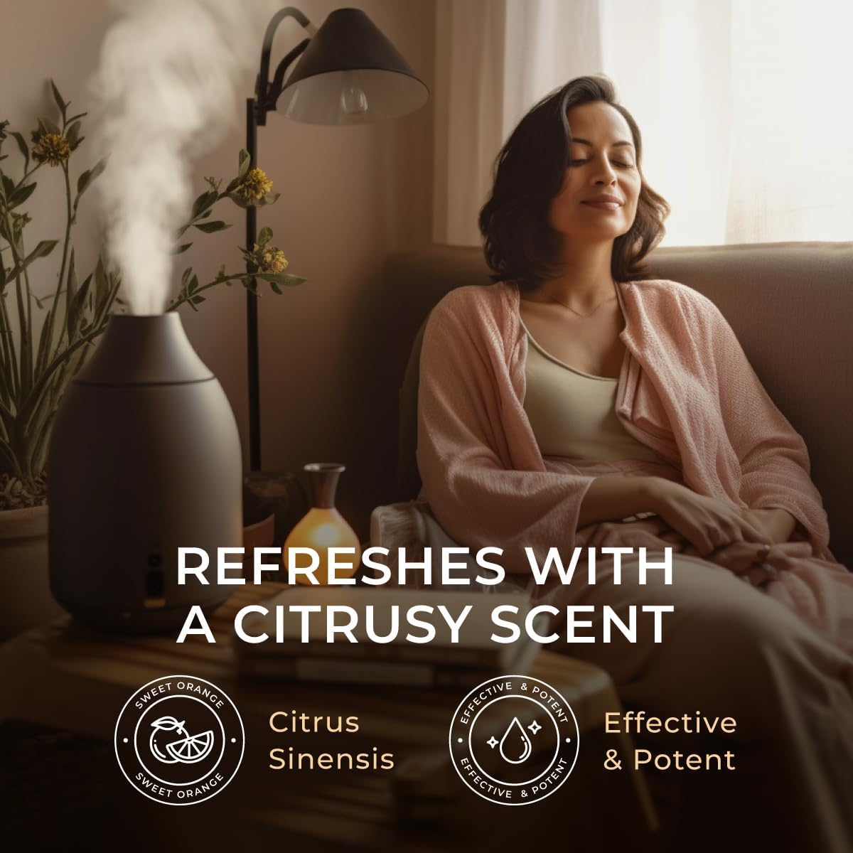 Sweet Orange Essential Oil for Diffuser & Eucalyptus Essential Oil for Diffuser Set - Aromatherapy Grade Essential Oils Set - 2x0.34 fl oz - Gya Labs