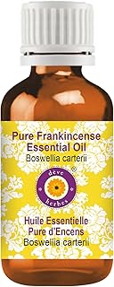 Deve Herbes Pure Frankincense Essential Oil (Boswellia carterii) 100% Therapeutic Grade Steam Distilled 15ml (0.50 oz)