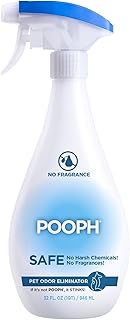 Pooph Pet Odor Eliminator, 32oz - Eliminates Odors at the Molecular Level, Dogs, Cats, Freshener, Eliminator, Urine, Poop, Pee, Deodorizer, Nature’s, Puppy, Fresh, Clean, Furniture, Potty