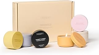 Benevolence LA Candle Gift Set – 6 Soy Scented Candles (1.4 oz) | Aromatherapy Candles with Orange, Eucalyptus, Rose & Jasmine | Gift Set Ideas for Women & Men | Ready for Gifting