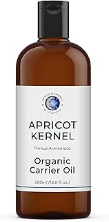 Mystic Moments Apricot Kernel Organic Carrier Oil 500ml | Prunus Armeniaca | Lightweight Moisturising Treatment for Soft Skin & Radiant Hair | Natural Care for Skincare, Massage & Haircare