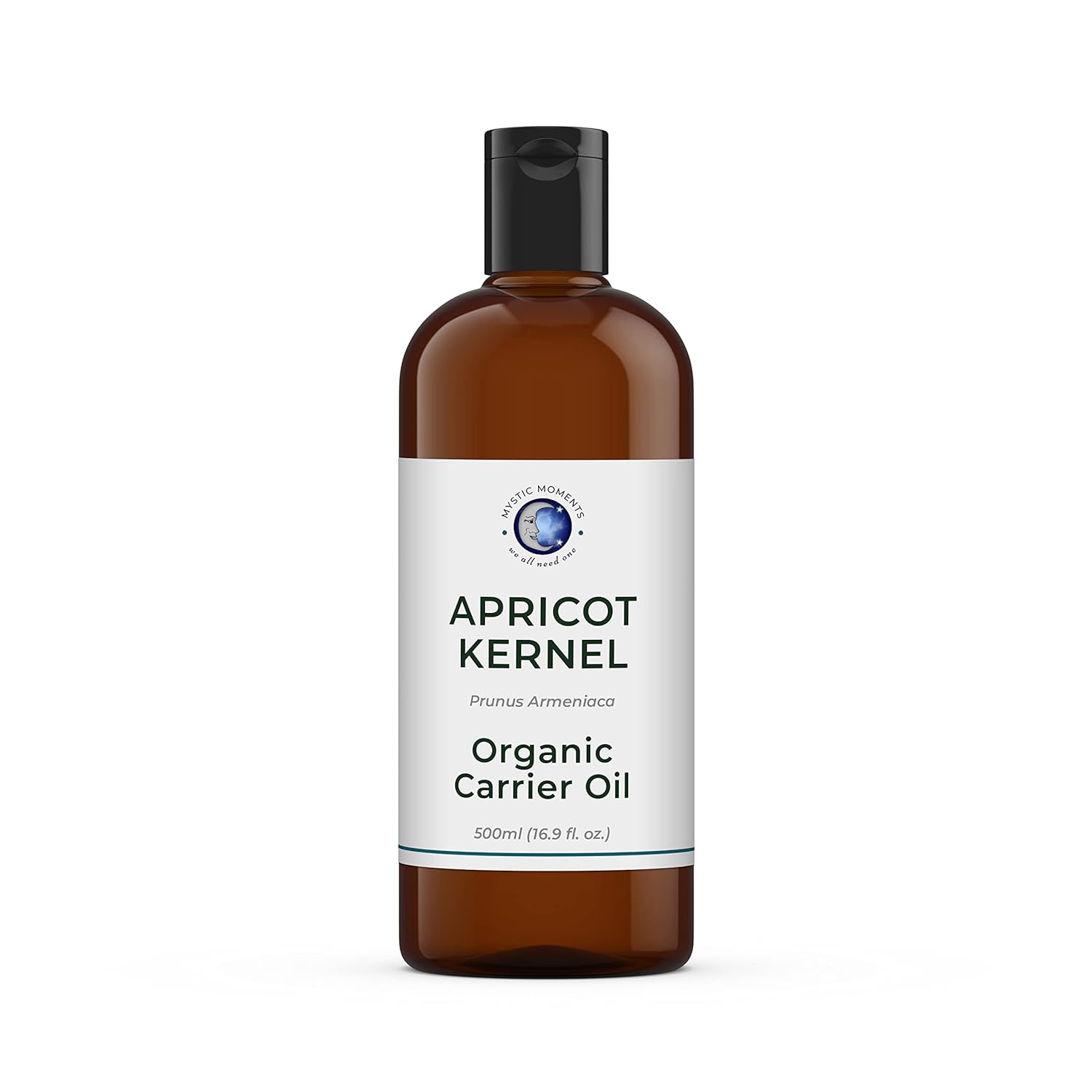 Mystic Moments Apricot Kernel Organic Carrier Oil 500ml | Prunus Armeniaca | Lightweight Moisturising Treatment for Soft Skin & Radiant Hair | Natural Care for Skincare, Massage & Haircare