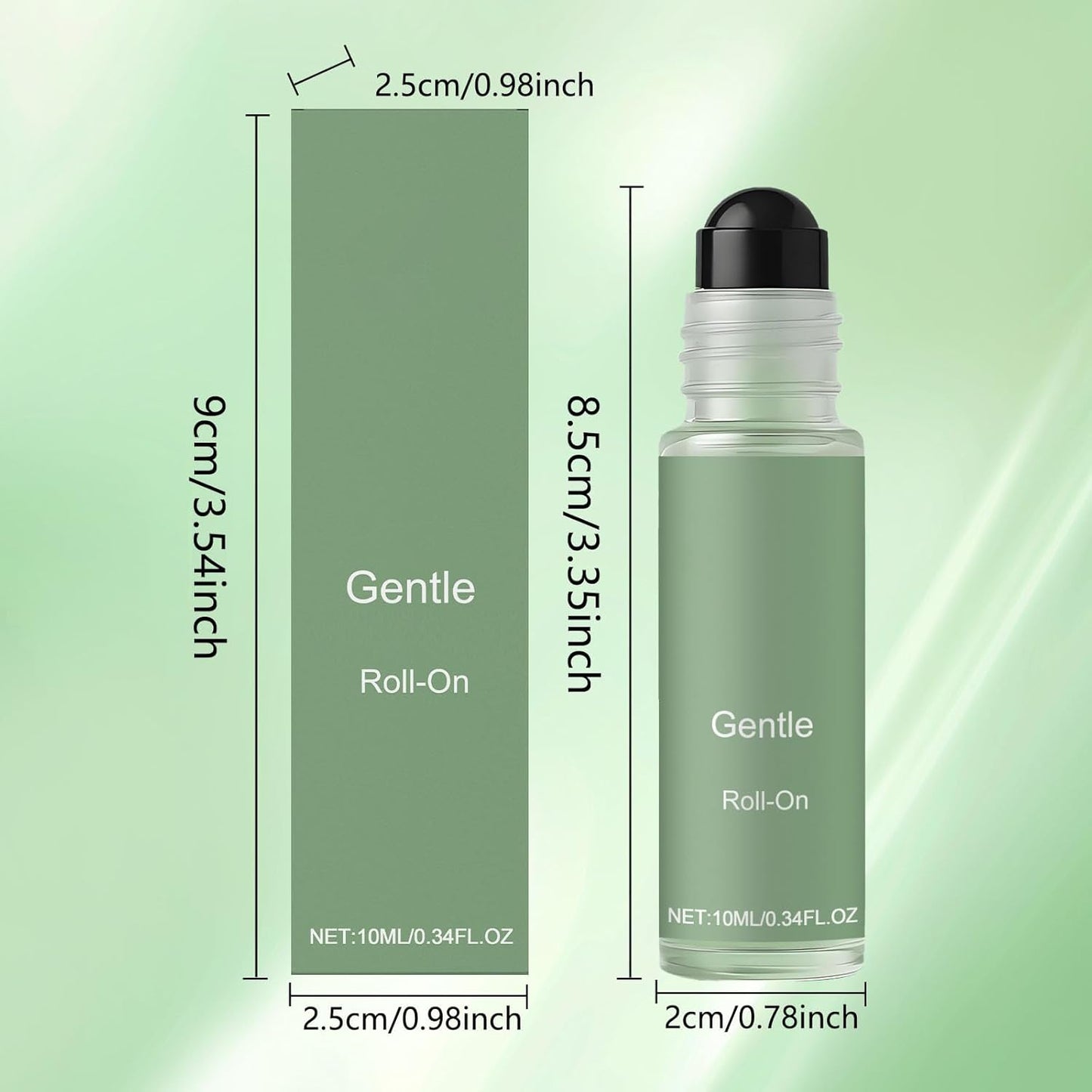 2PCS Anti-Dizzy Roll-On, Natural Ingredients, Fast-Acting Essential Oils, Portable Travel Ease Roll On
