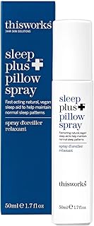 This Works Sleep Plus Pillow Spray, 50 ml - Motion-Activated Sleep Spray Infused with Lavender, Camomile and Vetivert - Science-Backed Pillow Spray Designed to Aid Restless Sleepers