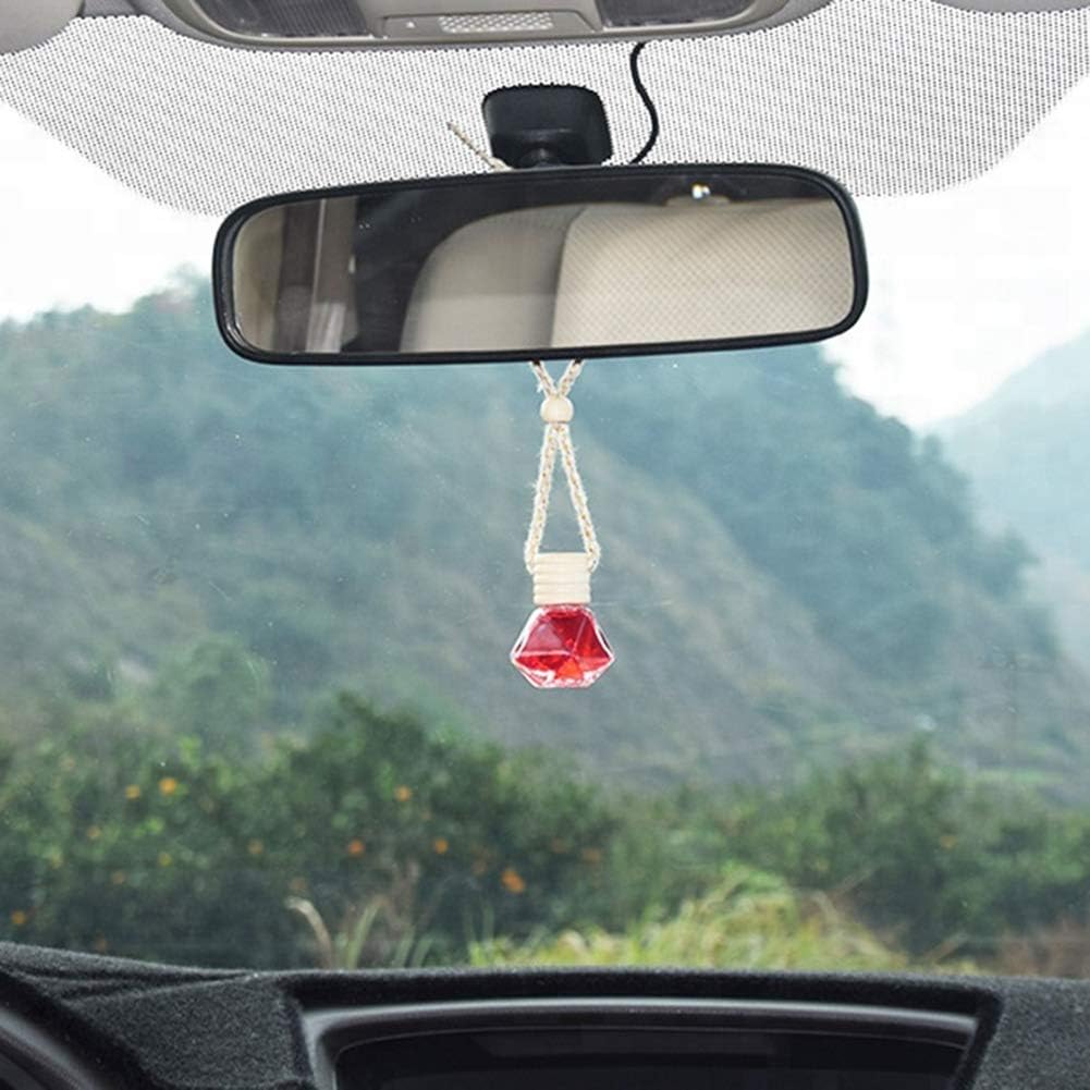 10 Pcs Car Air Freshener Perfume Bottle Aromatherapy Fragrance Essential Oil Diffuser Hanging Perfume Pendant Auto Ornaments Decor Accessories