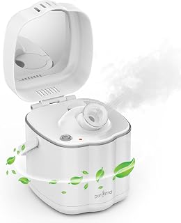 DAROMA Nano Ionic Facial Steamer with Adjustable Nozzle & Mirror - Advanced Home Spa Tool for Deep Cleansing & Hydration Support, Ideal Skincare Gift for Women
