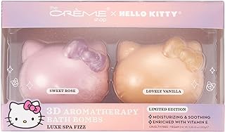 The Crème Shop x Hello Kitty Hello Fizzy! Bath Bomb Duo | Holiday Gift Sets | Stocking Stuffers | Aromatherapy Bath Bombs (2 Pack)