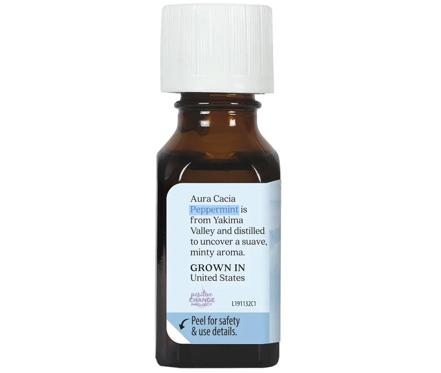 Aura Cacia 100 Percent Pure Peppermint Essential Oil, 0.5 Ounce - 6 per case.