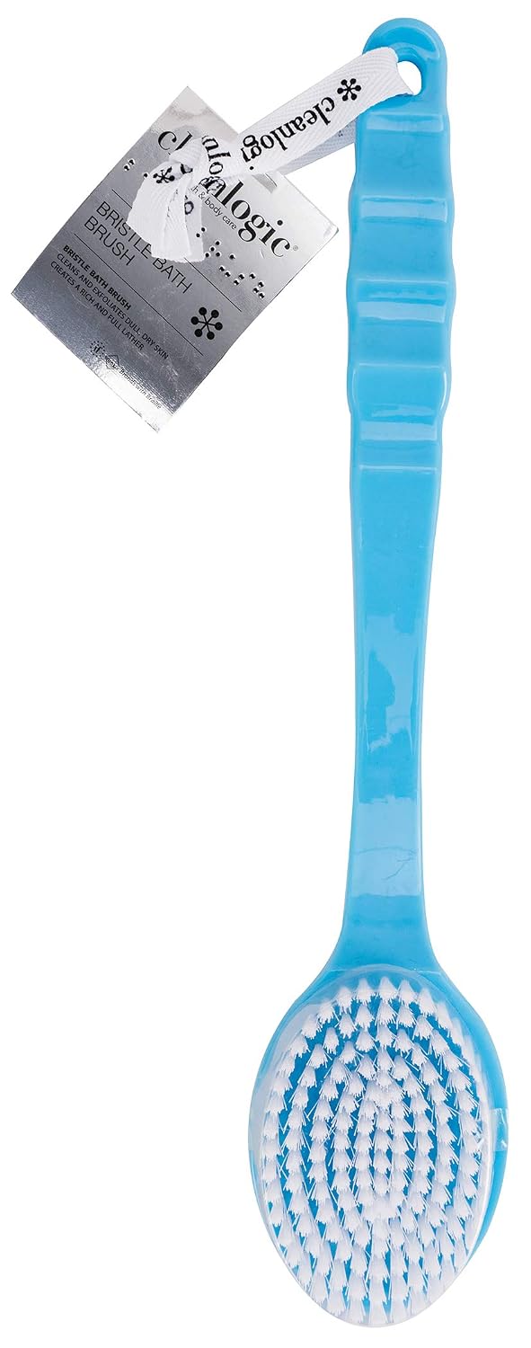Clean Logic Bristle Bath Brush, Pink