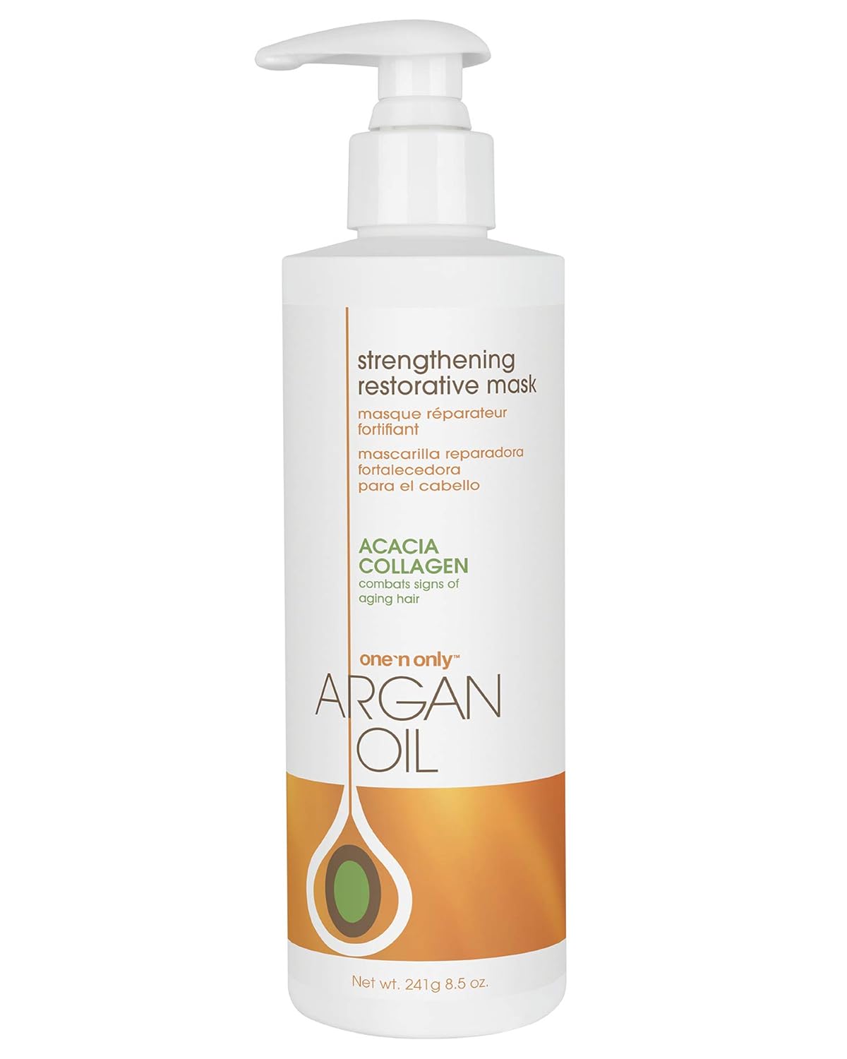 One 'n Only Hair Mask with Argan Oil, Strenghtening Restorative Mask, Helps Maintain Moisture Level for a Shiny Texture, Provides Color Protection, 8.5 Ounce