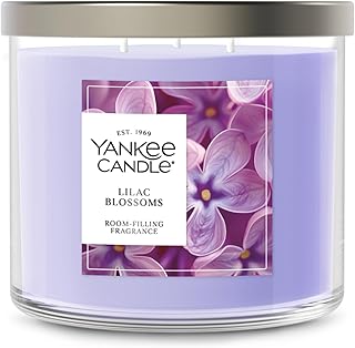 Yankee Candle 3-Wick Candle Jar, Lilac Blossoms, Scented Candle, 14.5 oz, Plant Wax Blend, Up to 40 Hours Burn Time, Gift