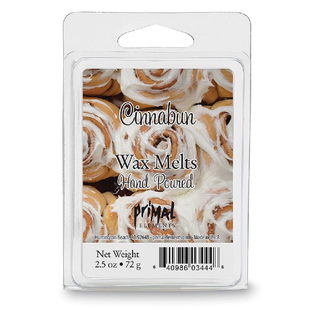 Primal Elements Wax Melt, Cinnabun, 2.5 Ounce