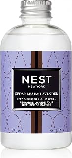 NEST New York Reed Diffuser Refill, Cedar Leaf & Lavender, 5 Fluid Ounces, 5.9 Fl Oz (Pack of 1)
