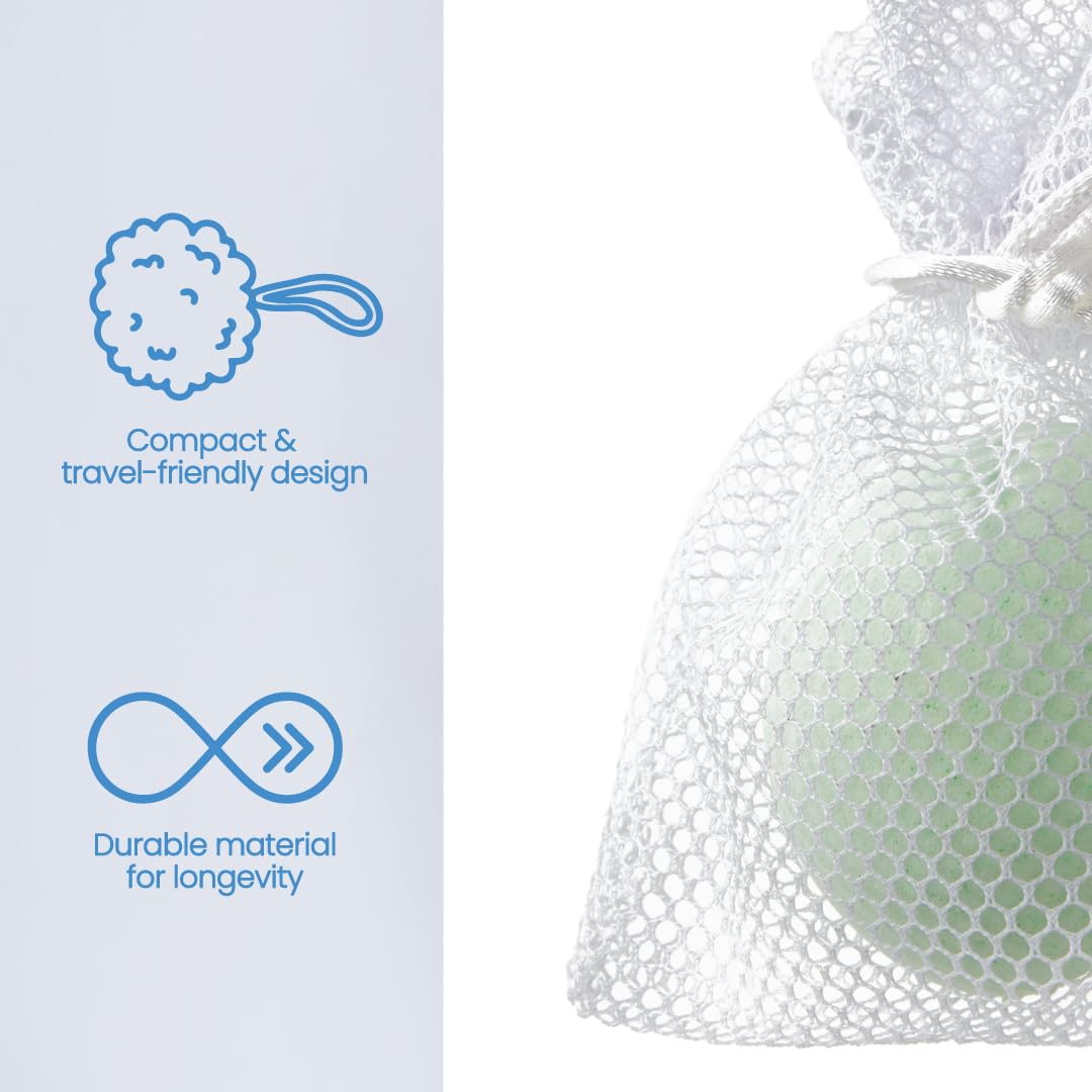 Ginger Lily Farms Botanicals Shower Blast Mesh Bag, Extends The Life Of Shower Blast, White, 12 Count