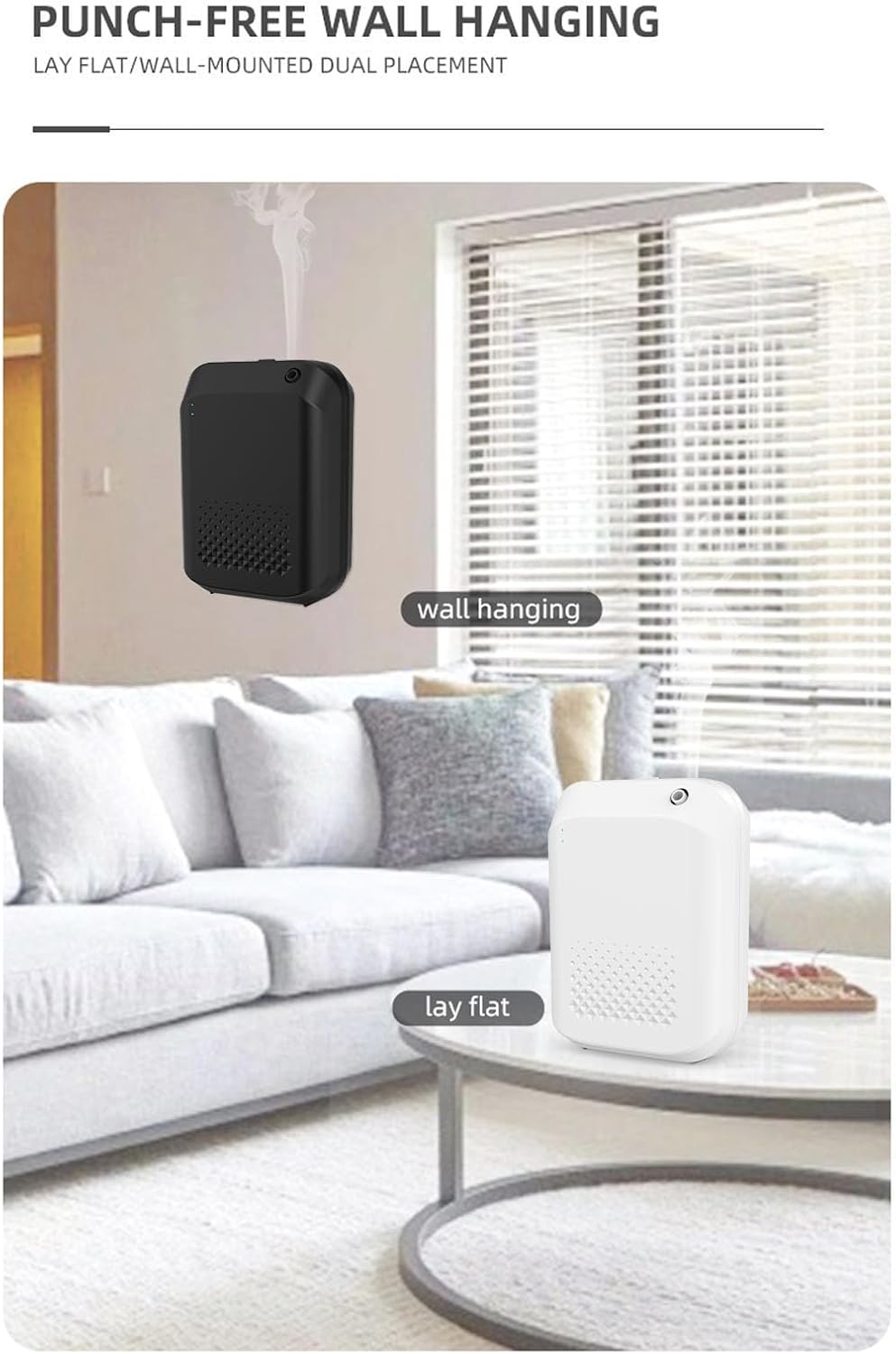 Zunate Smart Scent Air Machine for Home, Smart Scent Air Machine, Waterless Essential Oil Diffuser 150ML, Aromatherapy Scent Diffuser for Hotel, Spa, Office, Capacity Up to (White)