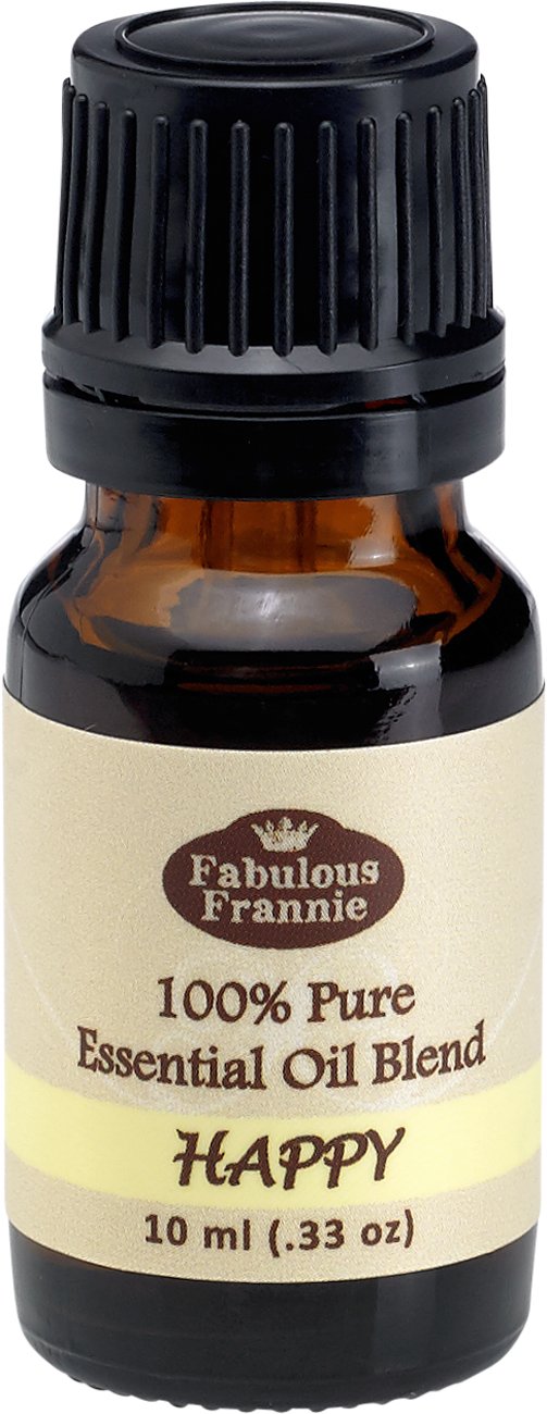 Fabulous Frannie Happy 100% Pure, Undiluted Essential Oil Blend of Bergamot, Grapefruit & Ylang Ylang 10ml (Pack of 1)