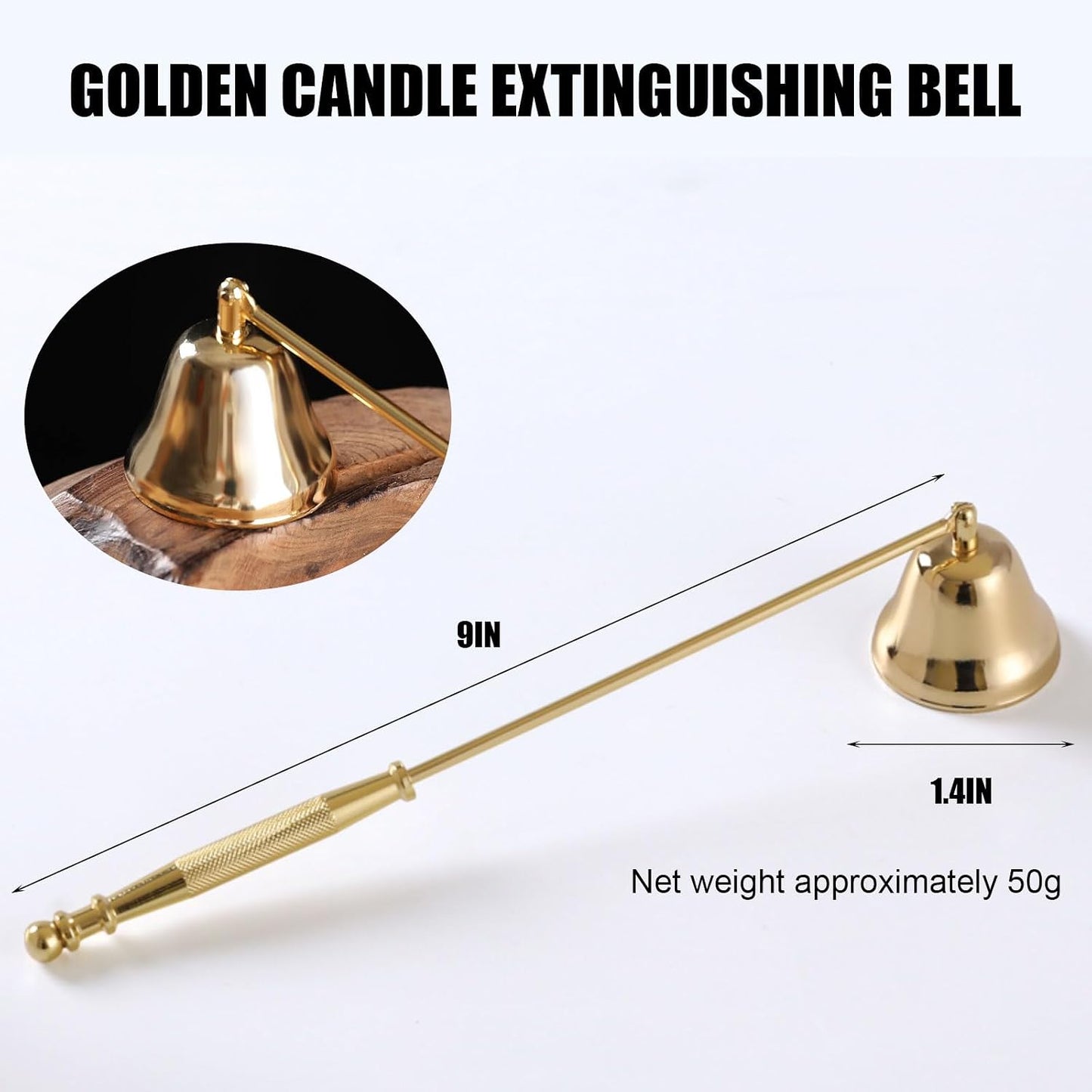 Candle Snuffer, Unique Candle Extinguisher Snuffer, Decorative Candle Extinguisher Metal Candle Tool