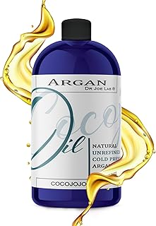 cocojojo Argan Oil - Cold Pressed 8 oz Pure Natural Extra Virgin Unrefined Argan Moroccan Marrakesh Oil Moisturizer Hair Face Lips Body Scalp Skin