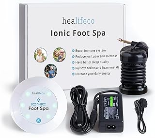 Ionic Foot Spa by Healifeco – Ion Foot Bath Detox Machine - For Toxins, Heavy Metals & Free Radicals – Activates 2,000 Foot Detox Nodes – Easy 30-Min Home Detox – 90,000+ Happy Users Trust It