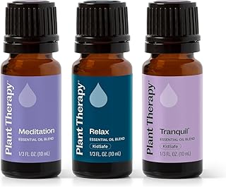 Plant Therapy Relaxation Essential Oil Blend Set 100% Pure, Undiluted, Calming Aromatherapy, Stress Relief, Restful Sleep