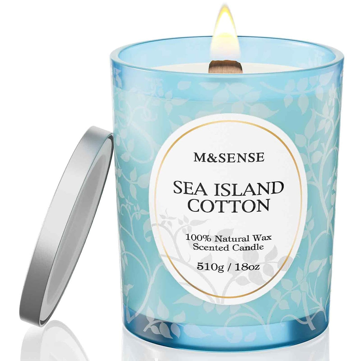 M&SENSE Sea & Cotton Scented Candle