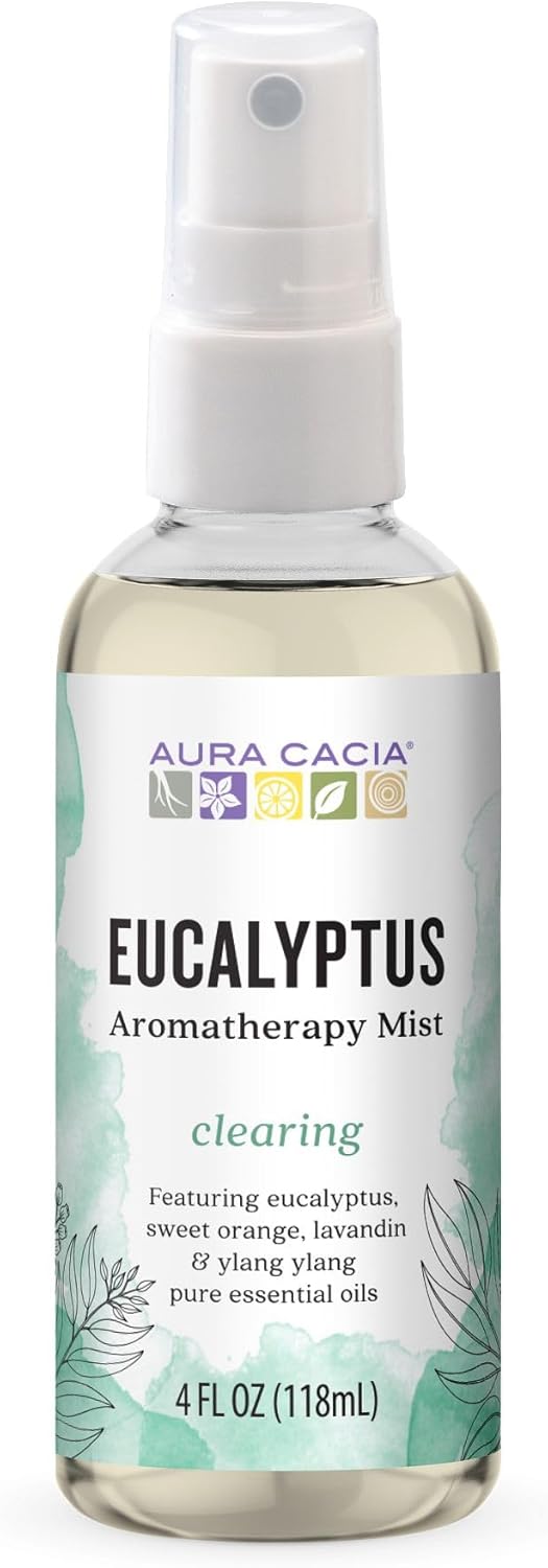 Aura Cacia Room and Body Mist, Clearing Eucalyptus, 4 Fluid Ounce