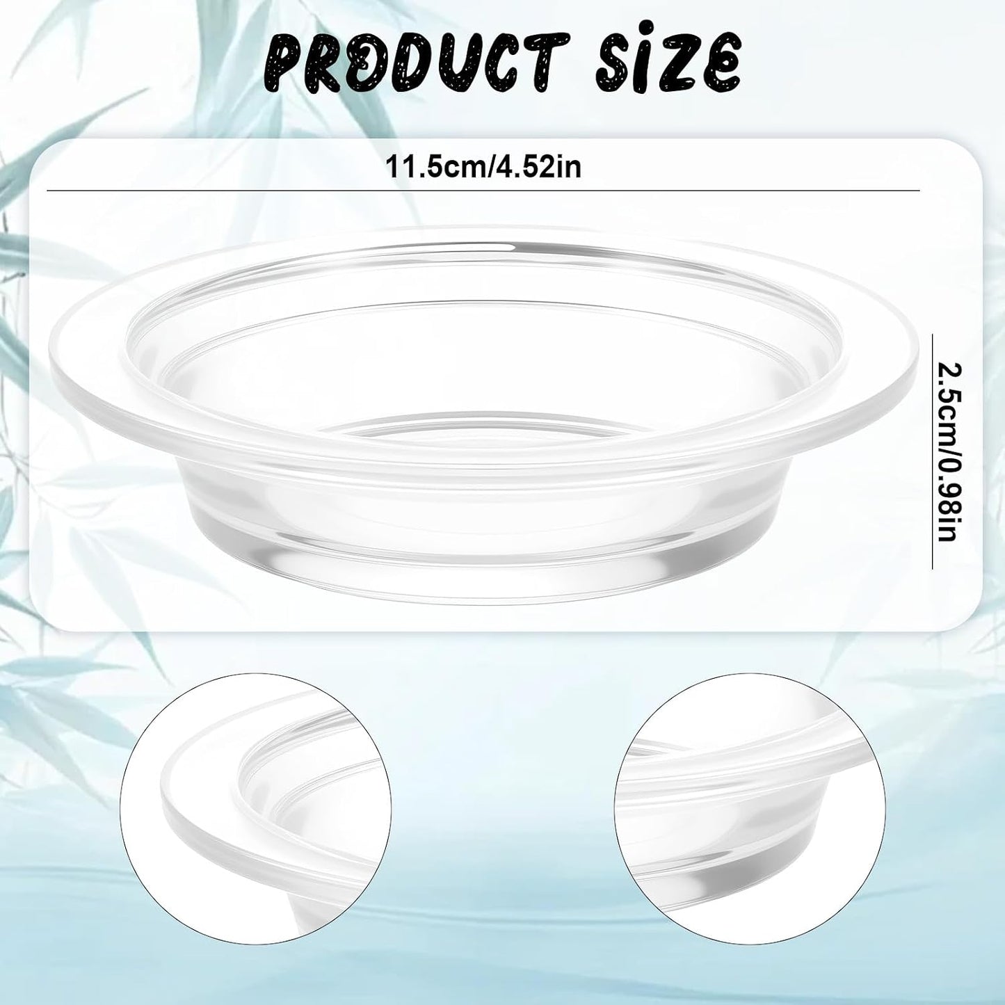 1 Pcs Wax Warmer Replacement Dish 4.5 Inch Glass Heating & Melting Plate Round Aromatherapy Tray Candle Heatings Bowl Replacement Wax Heating Tray for Home Office Lamp Waxes Oil Melting Heatings