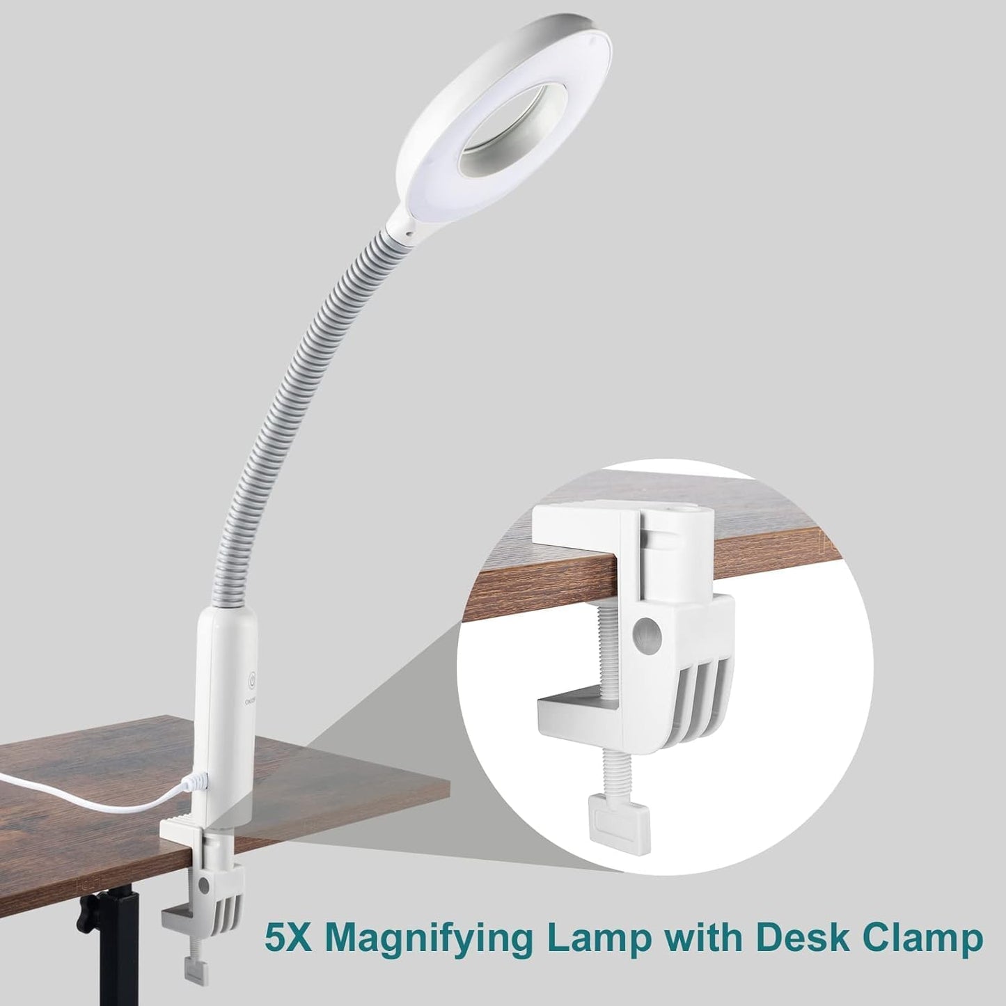 OmySalon 2 in 1 Facial Steamer with 5X Magnifying Lamp & Touch Screen, Esthetician Steamer Professional Face Spa Mist Steam for Home Beauty Salon, Personal Skin Care Deep Cleaning