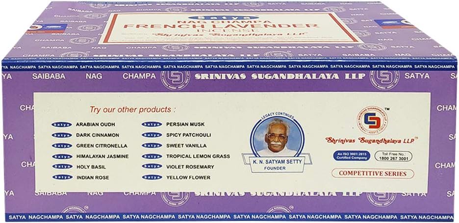 French Lavender Incense Sticks and Incense Stick Holder Bundle Insence Insense Satya Incense