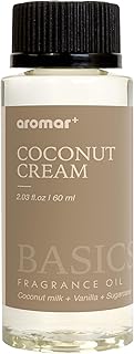 Aromar+ Fragrance Oil – Coconut Cream – Luxury Hotel Scent Experience with Coconut Milk, Vanilla & Sugarcane – for Waterless Diffusers – Long-Lasting Home Aroma – 2oz/60mL