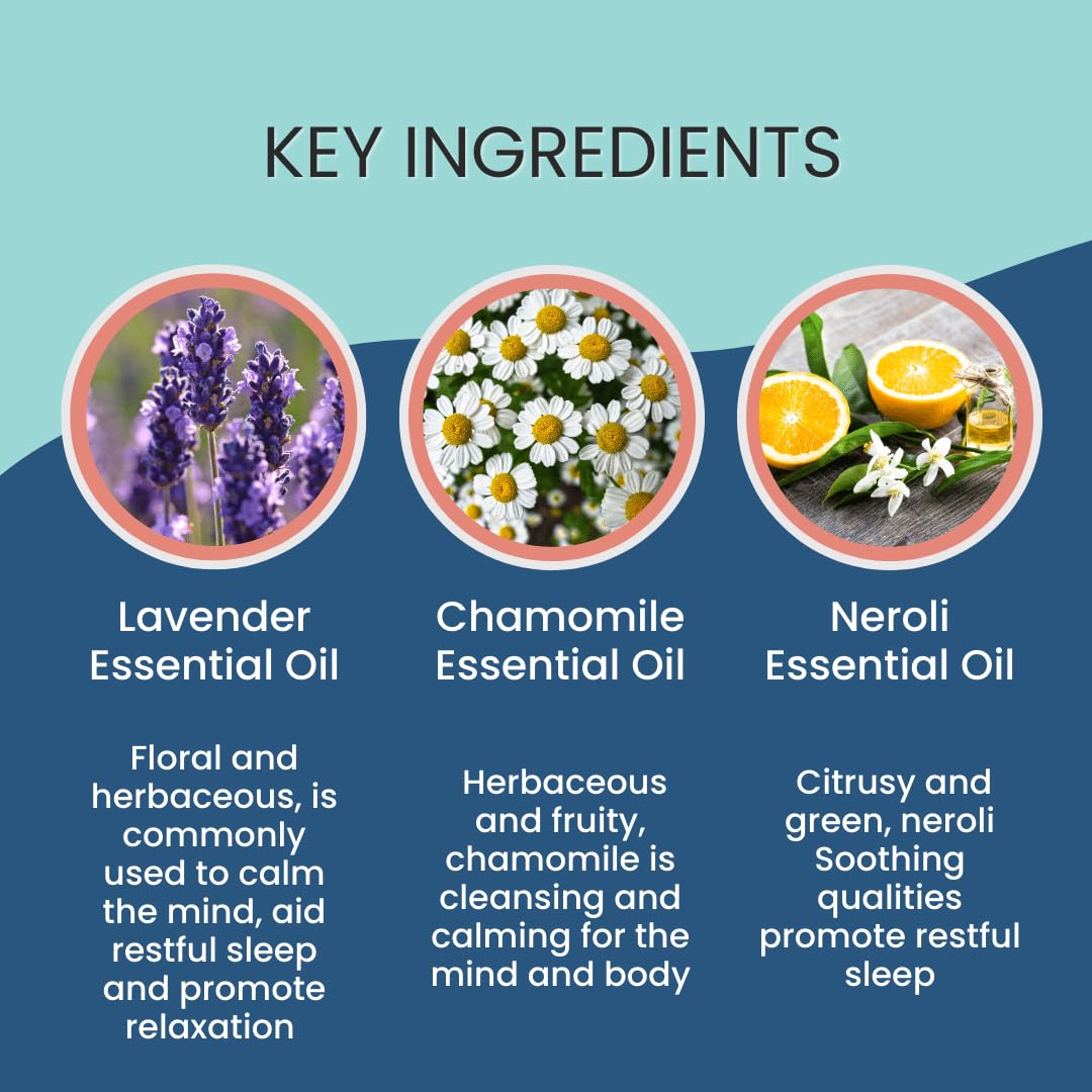 Sweet Dreams Bedtime Relaxation Aromatherapy | Night Time Unwind Support Aromatherapy Roll-On w/Lavender, Neroli & Chamomile Essential Oils | Stocking Stuffer Idea