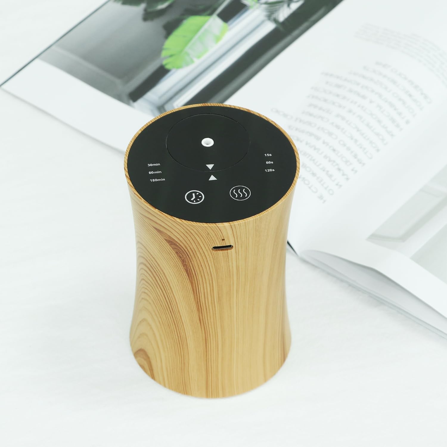 Essential Oil waterless Diffuser, Touch Sensitive, Automatic Fragrance Machine, Driven Atomizer, mini Fragrance air Machine, timed Silent, Suitable for Homes, Rooms, Cars, Offices