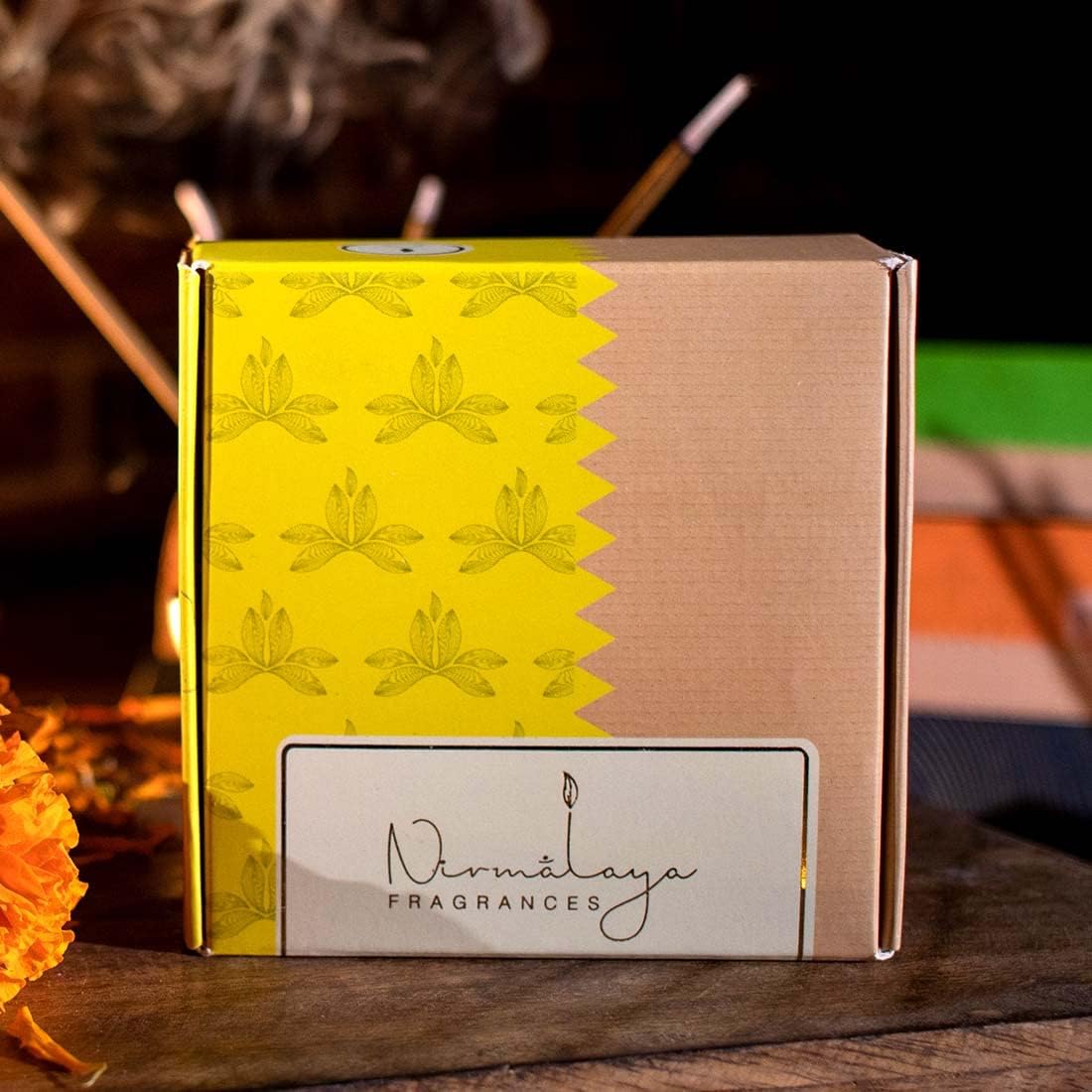 Nirmalaya Luxury Incense Cones | Handmade & Organic | Made in India from Recycled Flowers | Charcoal-Free, Bamboo-Free | 40 Cones, 100g (Jasmine)