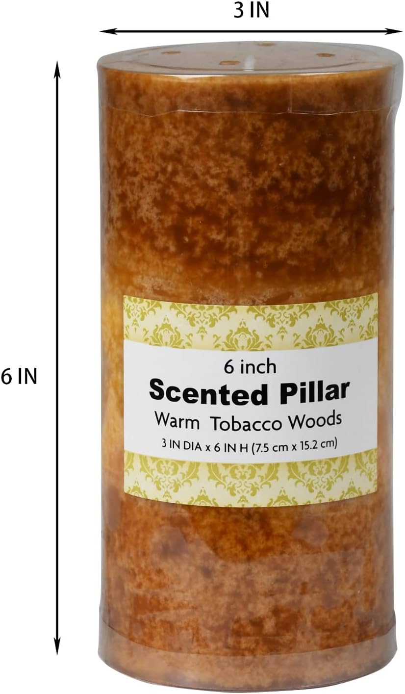 6 Inch Tritone Scented Pillar Candle