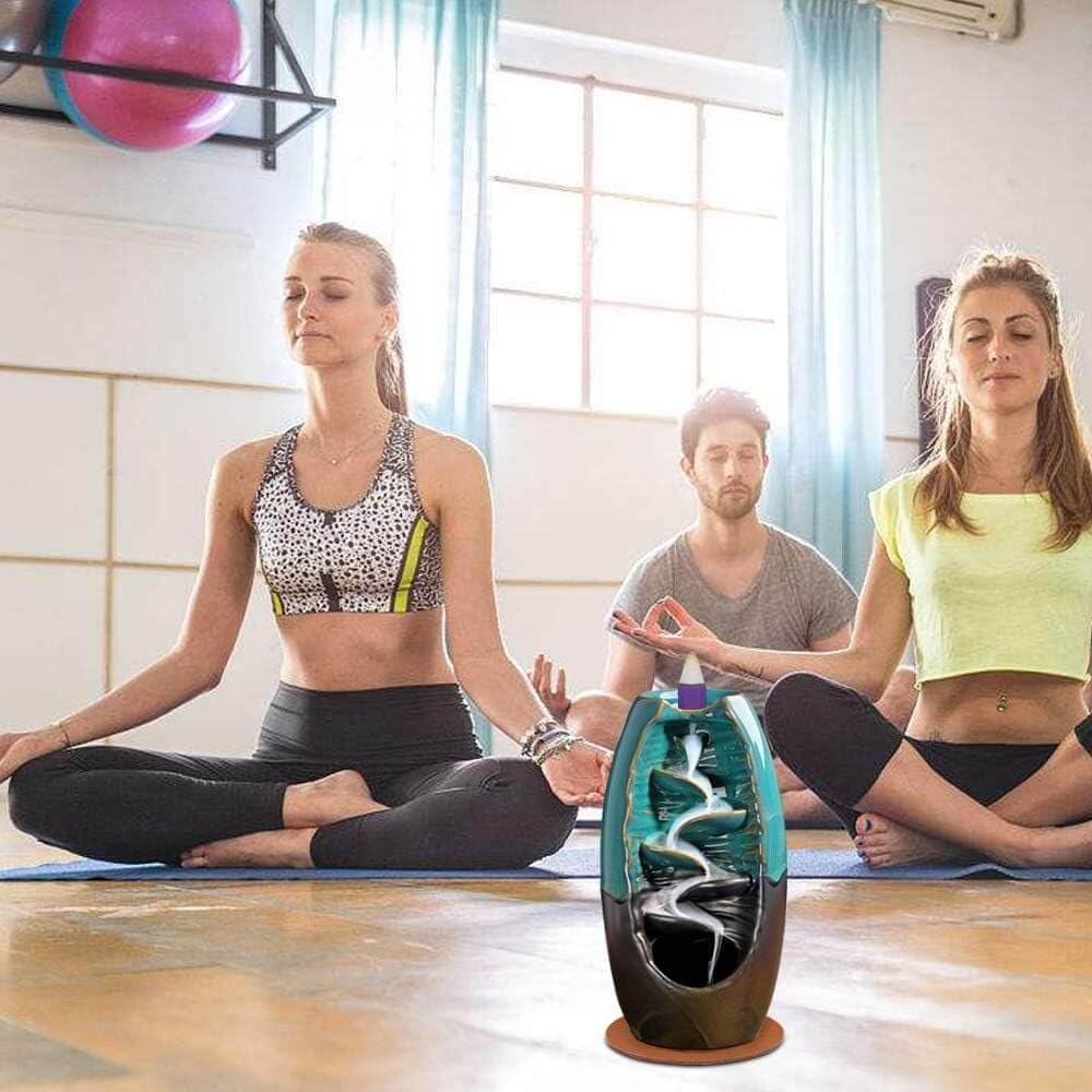 Backflow Incense Cones for Waterfall - Set of 6 Waterfall Incense Cones Lavender Jasmine Ocean Sandalwood White Sage Rose (Magic Hour)- Long Lasting Aroma for Positivity & Pure Air