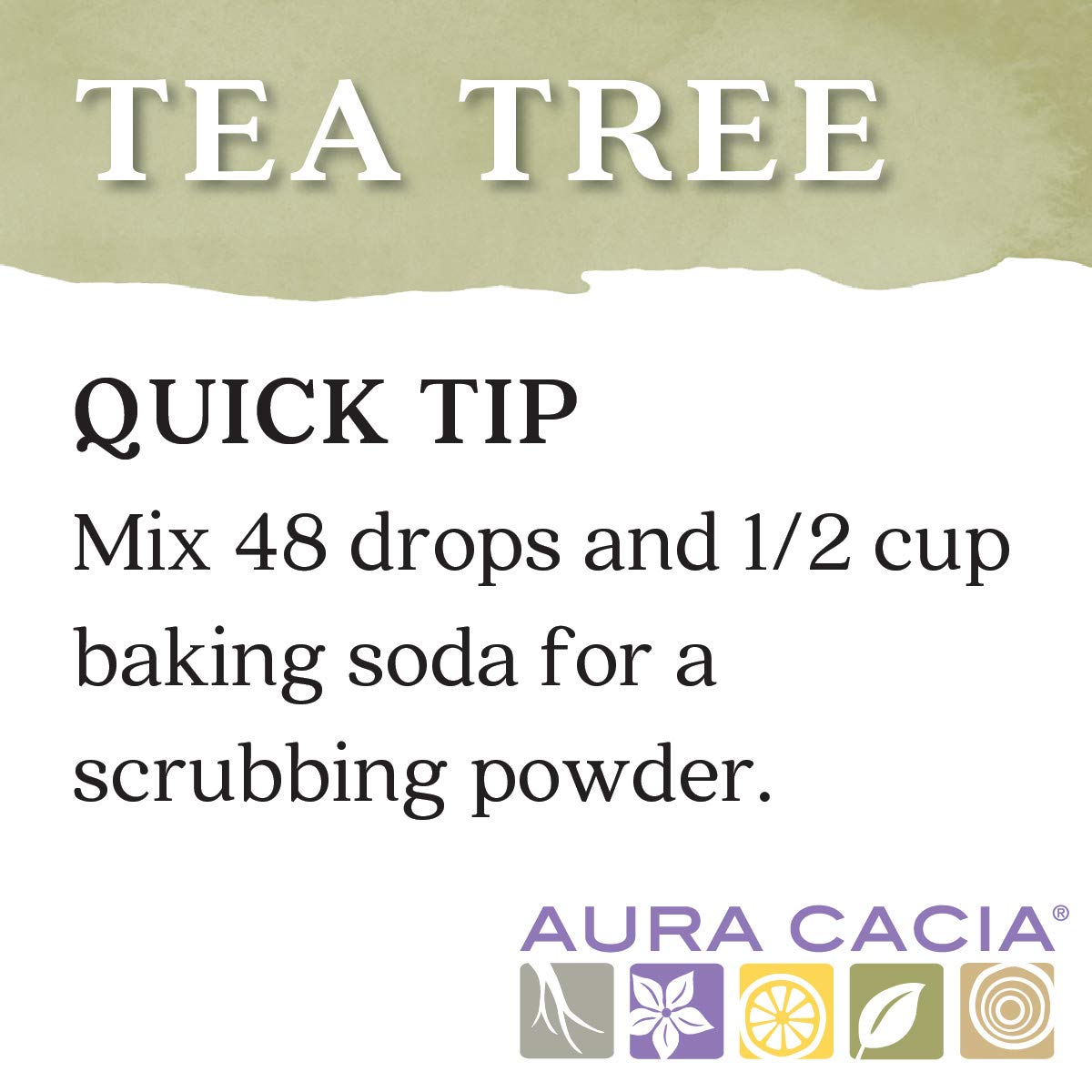 Aura Cacia 100% Pure Tea Tree Essential Oil | GC/MS Tested for Purity | 15 ml (0.5 fl. oz.) | Melaleuca alternifolia