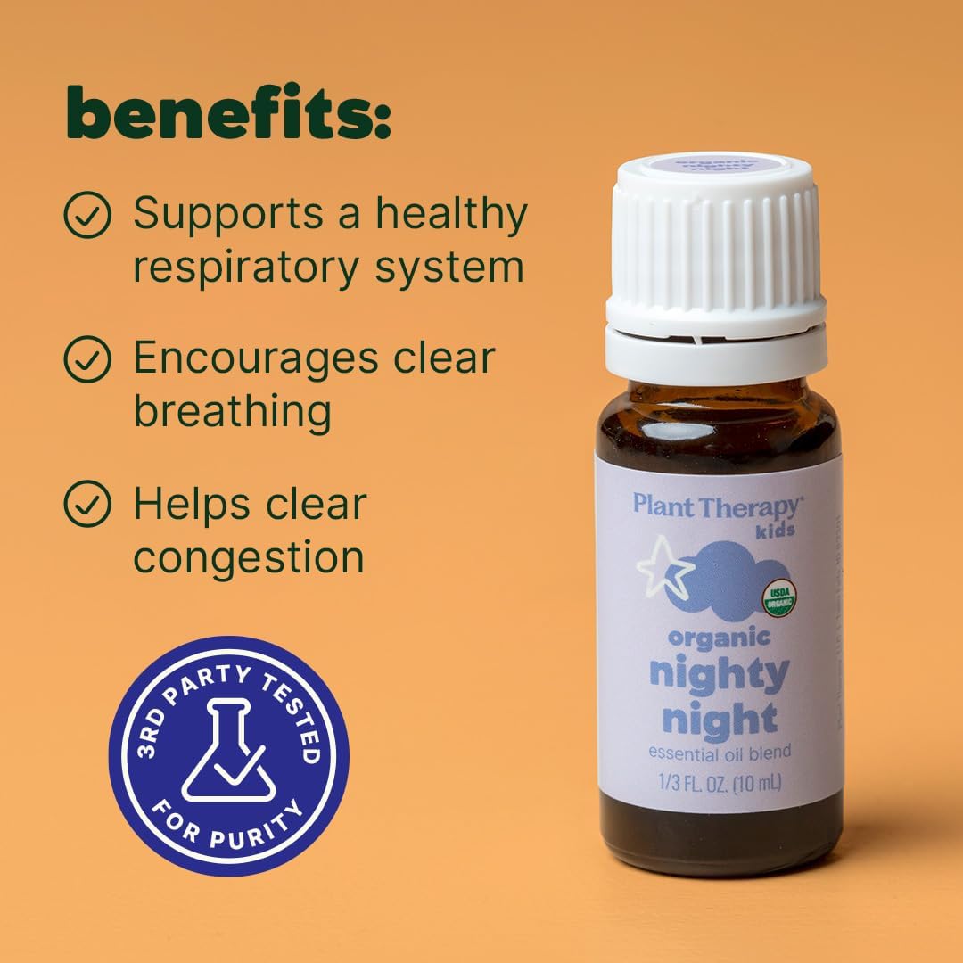 Plant Therapy Kids Organic Nighty Night Essential Oil Blend 10 mL (1/3 oz)