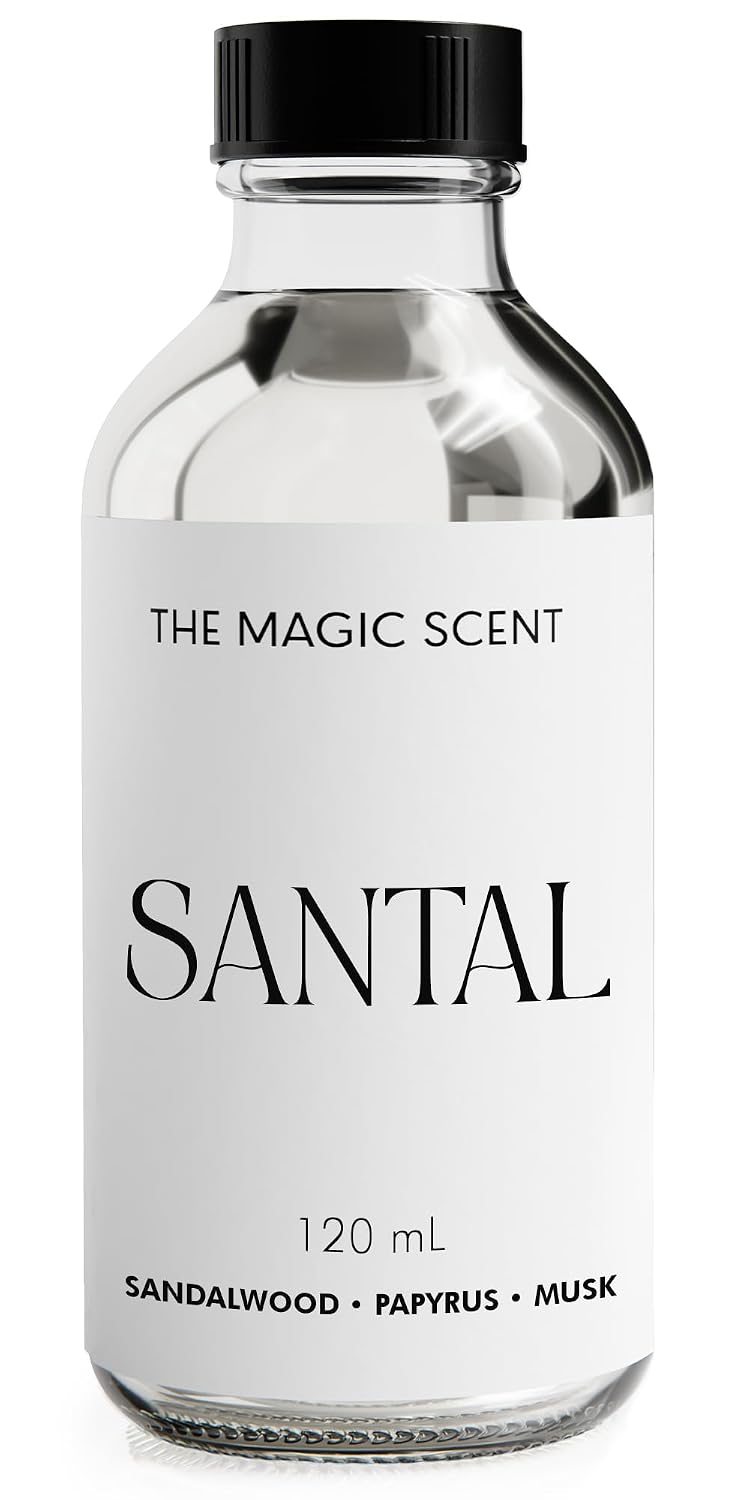 The Magic Scent Santal Fragrance Oil - Diffuser Oil Scent - Santal Aroma Diffuser Oils - Luxury Scents for Home - Sandalwood