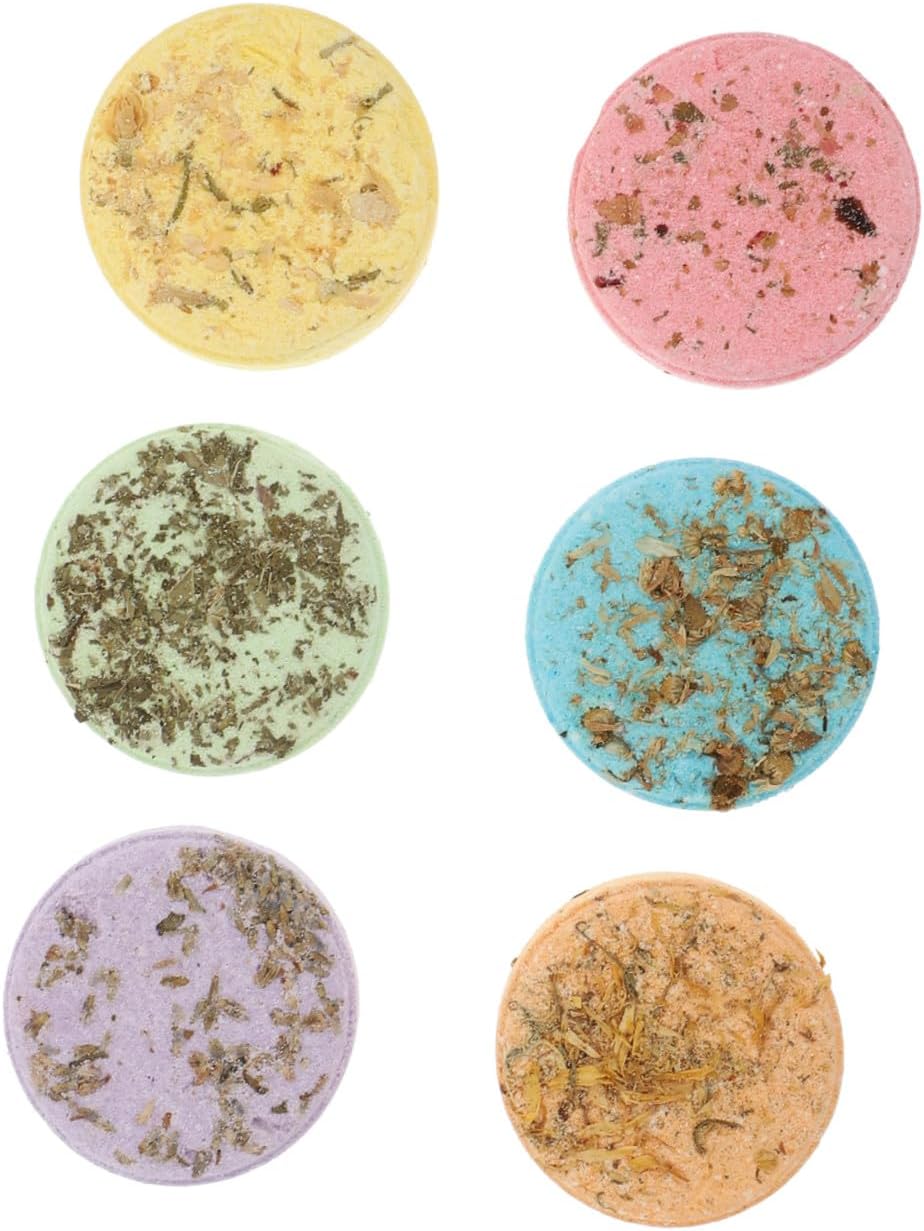 LIFKOME Aromatherapy Steam Sheets 6-Piece Set Relaxing Shower Bombs for Personal Spa Infused Aroma Sheets for Stress Relief and Relaxation