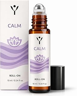 Calm Essential Oil Roll On – Stress Relief Aromatherapy Roller with Lavender, Bergamot & Ylang Ylang – Relax & Unwind Essential Oil Blend – 10 ml